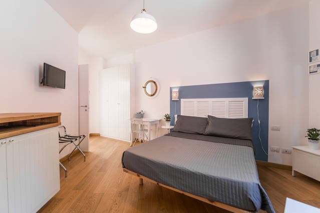 Letto matrimoniale del Blue Flat